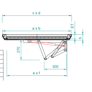 Šahtovski poklopac za ispunu od aluminijuma, sv.o. 700x700 mm sa pneumo mehanizmom 